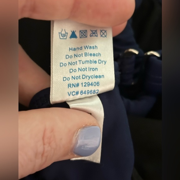 Venus Womens Sm D Cup Navy Polka Dot Top bikini Adjustable Band Strap Underwire - Picture 4 of 5